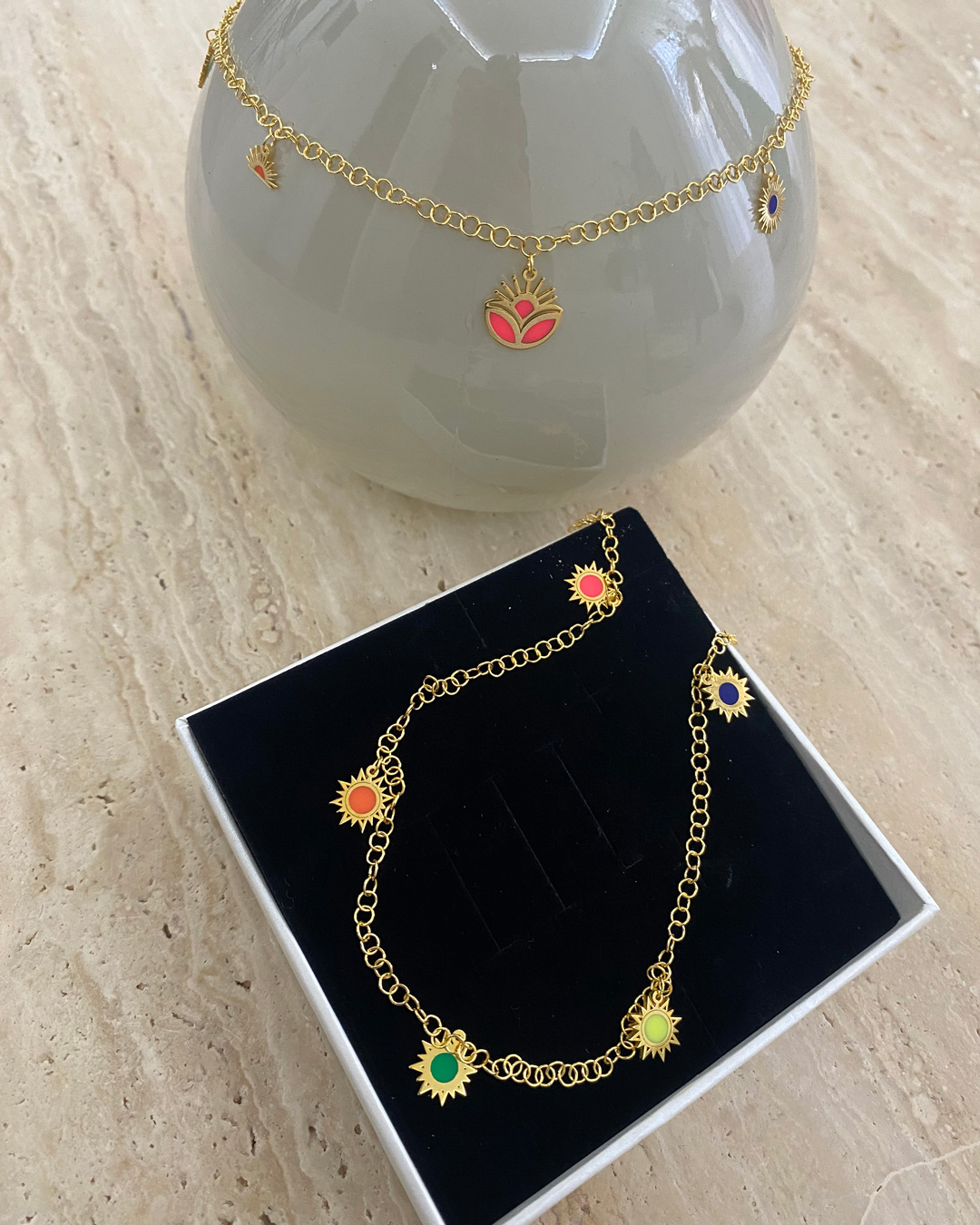 Mini Sun Necklace + Mini Sun Solist Necklace - Image 3