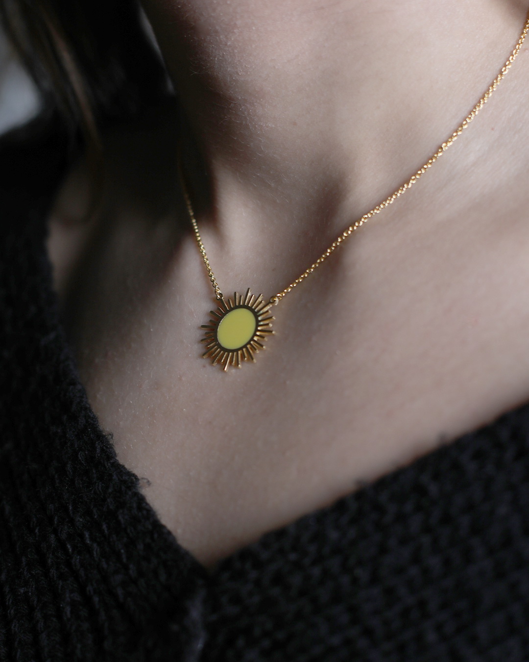 Solist Sun - Yellow Enamel - GOLD