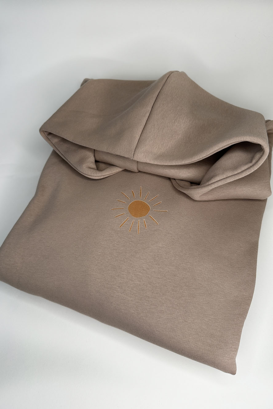 The oversized sunshine hoodie - taupe