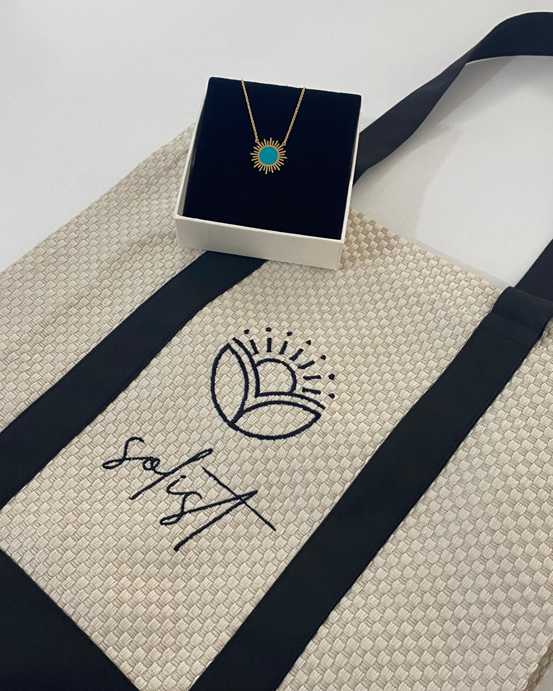 Blue Sun + Solist Tote Bag